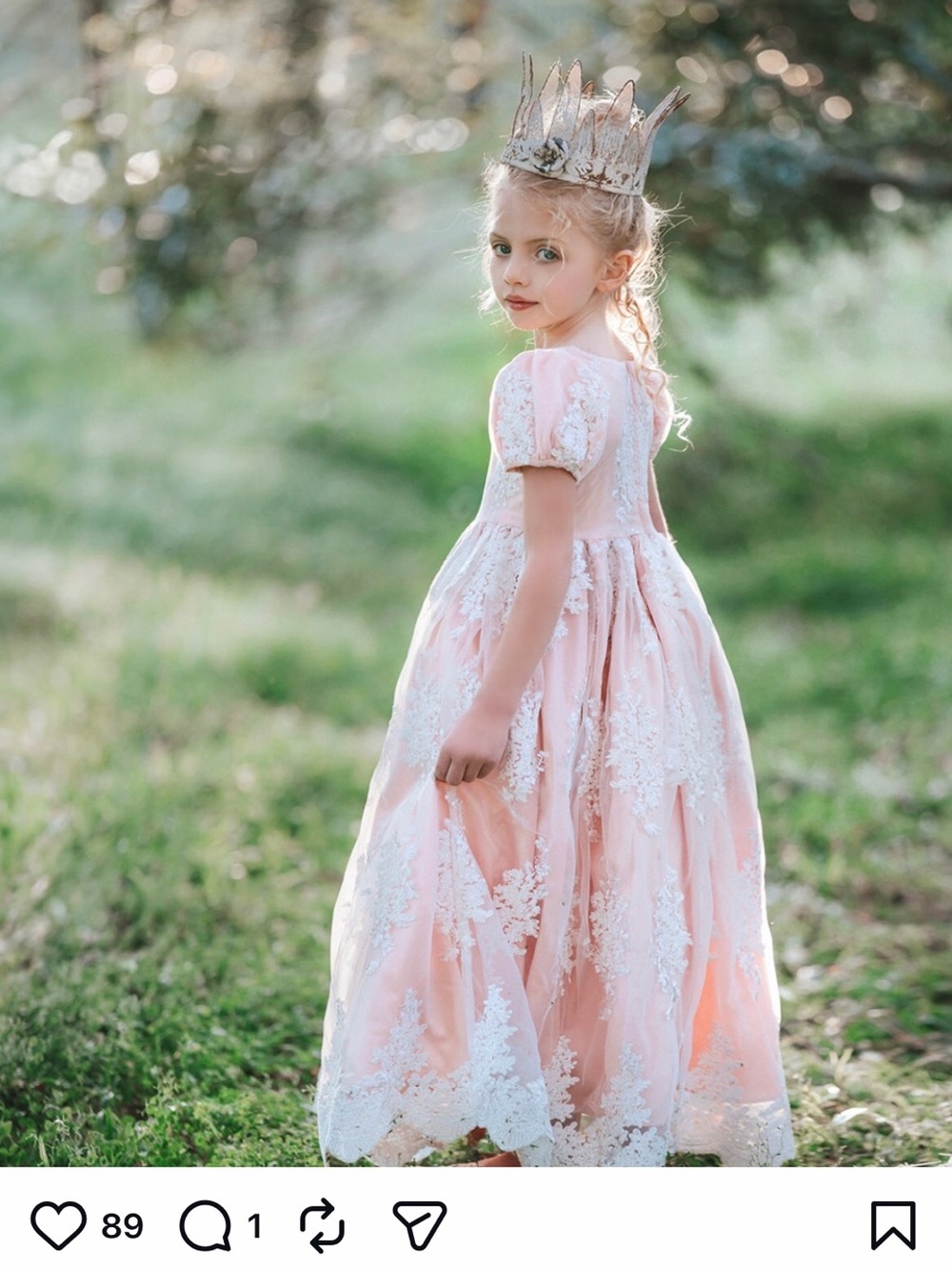 NWT Only Little Once Princess Regency Bridgerton Dress- size 6